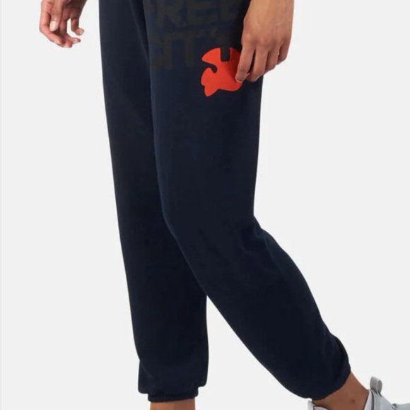 freecity Pants - Freecity Blue & Orange Jogger Sweatpants Sz Small